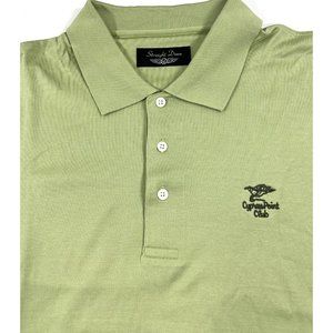 Straight Down Hybrid Polo Mens Size XL Shirt Cypress Point Golf Club Green